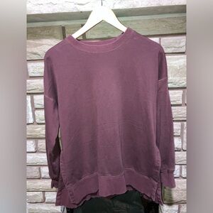 Aerie Burgundy Crewneck Sweatshirt